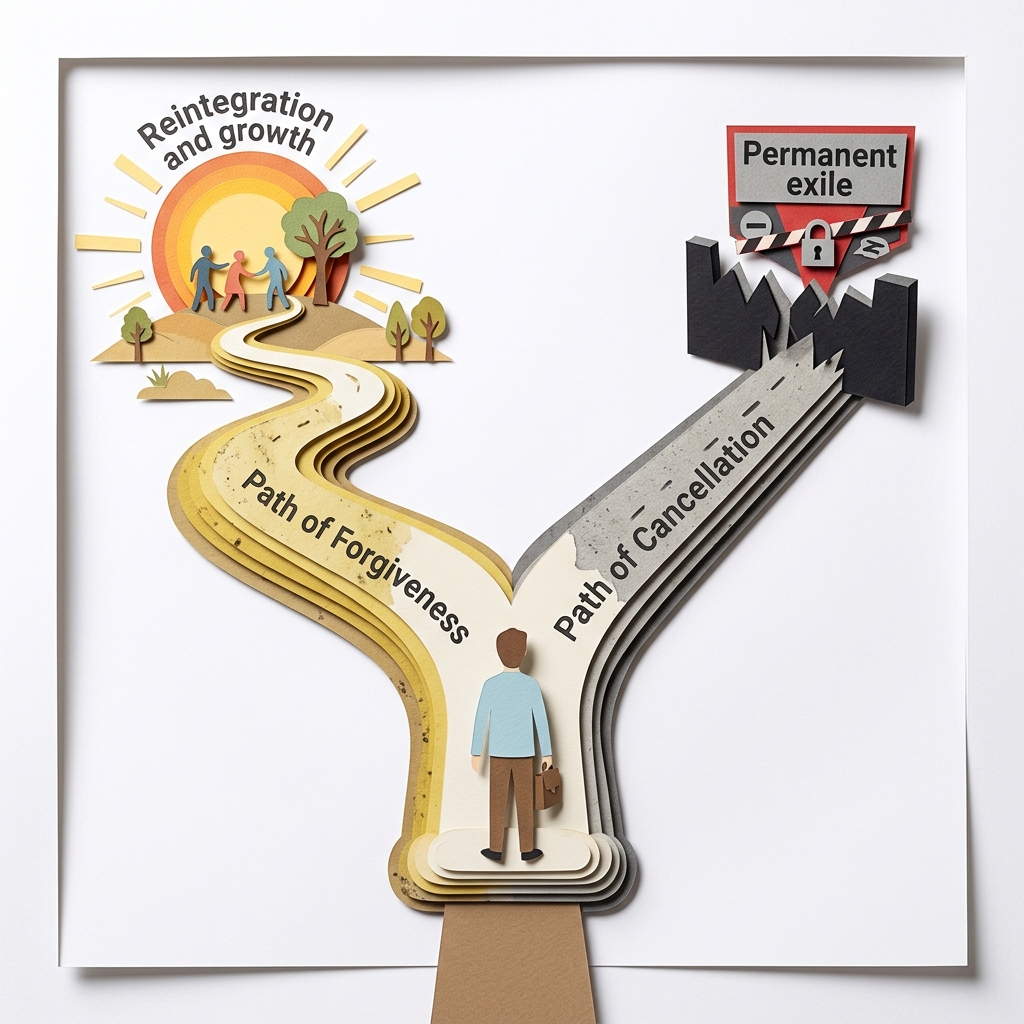 Diagram illustrating the majoritarian calculus and the division of society into competing factions